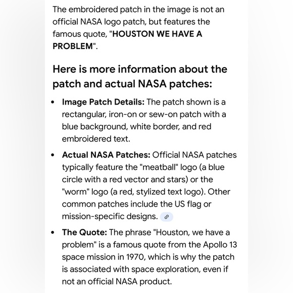 🆕Houston We Have a Problem Embroidered Patch - Picture 5 of 11